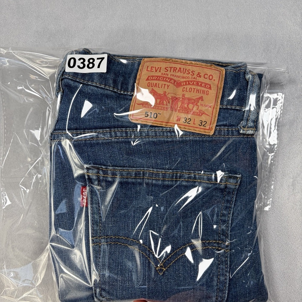 Levi's 510 Jeans Men's Size 32x32 Actual 32X 27.5 Blue Slim. - Picture 13 of 13